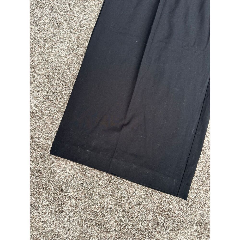 Good American Luxe Suiting Column Pleated Wide Leg Trousers Pants Flowy Size 16 - Picture 12 of 16